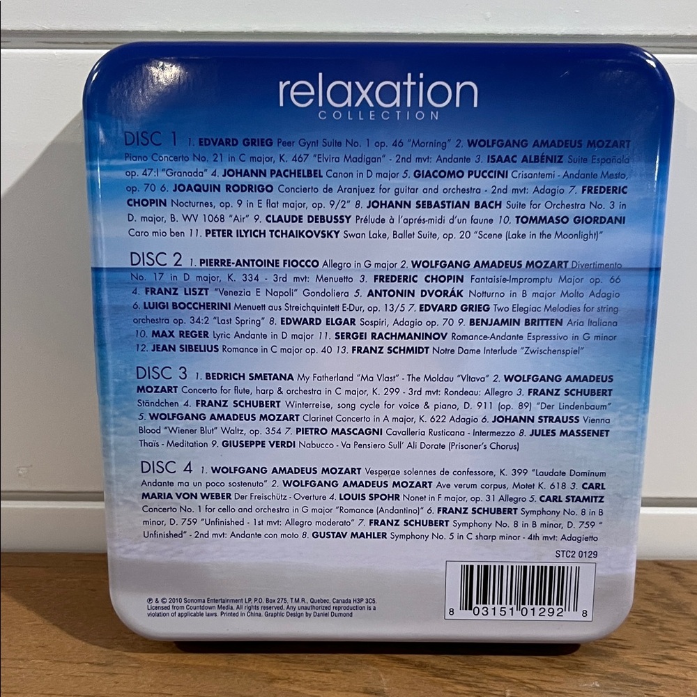 🛍️ 3 for $20 🛍️ - Relaxation Collection 4 CD Pack in Collectable Tin - Picture 7 of 7